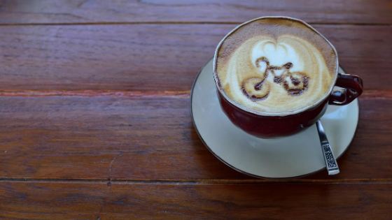coffee, bike 